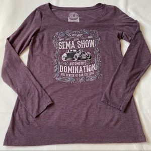 SEMA show long sleeve tee shirt size XL The Center of Car Culture Purple People